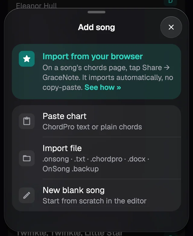 Add song