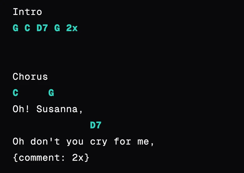In the Editor: repeat