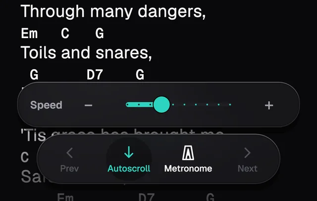 Autoscroll and its speed