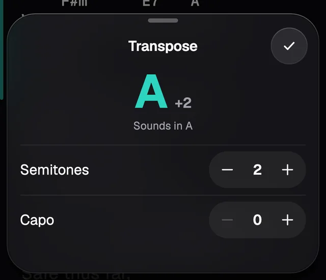 Two semitones up
