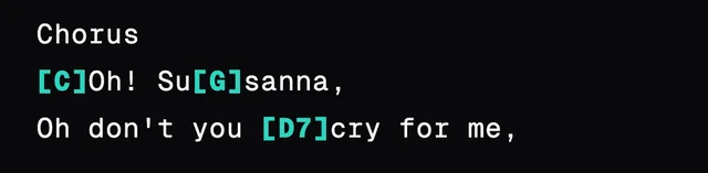 Standard · Inline chords