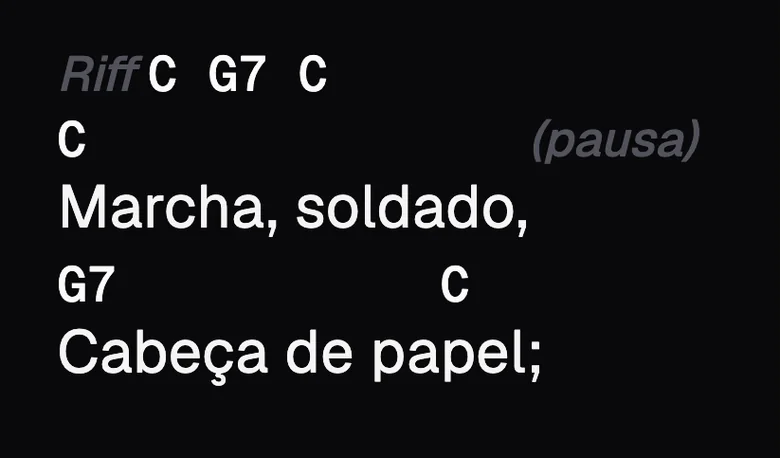 No palco: annotation