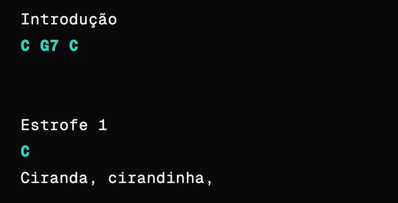 No editor: chord-only