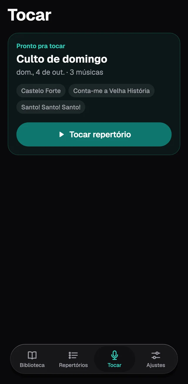 A aba Tocar