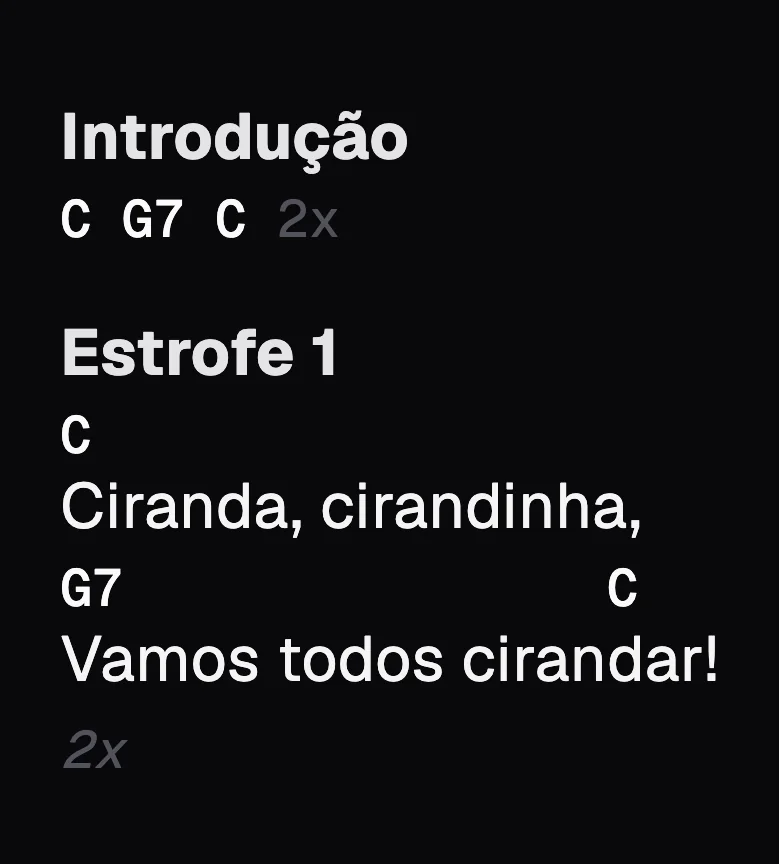 No palco: repeat