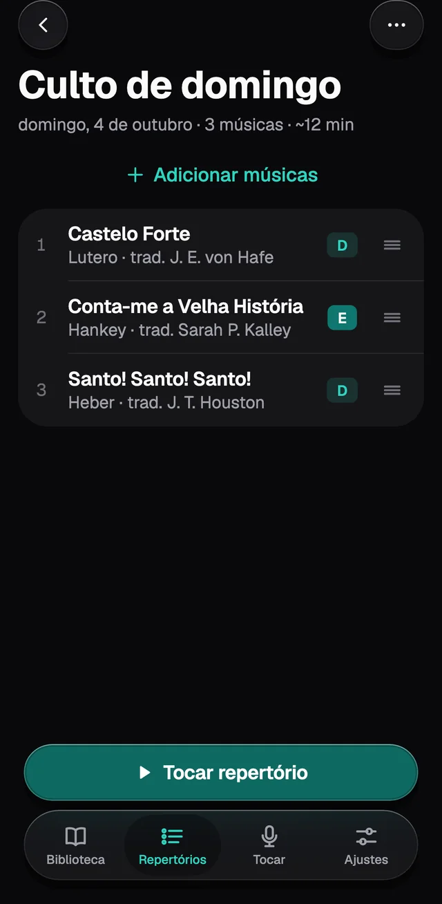 Um repertório