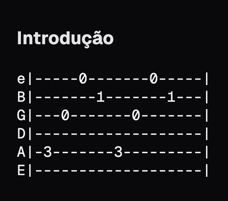 No palco: tab